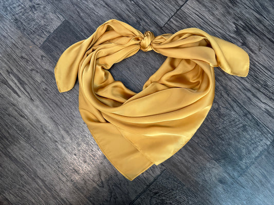 Wild Rag Sunflower Mustard Gold #60 Cowboy Western Neck Scarf Bandanna by Double B Wild Rags