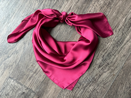 Wild Rag Cranberry Red #62 Cowboy Western Neck Scarf Bandanna by Double B Wild Rags