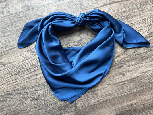 Wild Rag Dark Navy Blue #12Cowboy Western Neck Scarf Bandanna by Double B Wild Rags