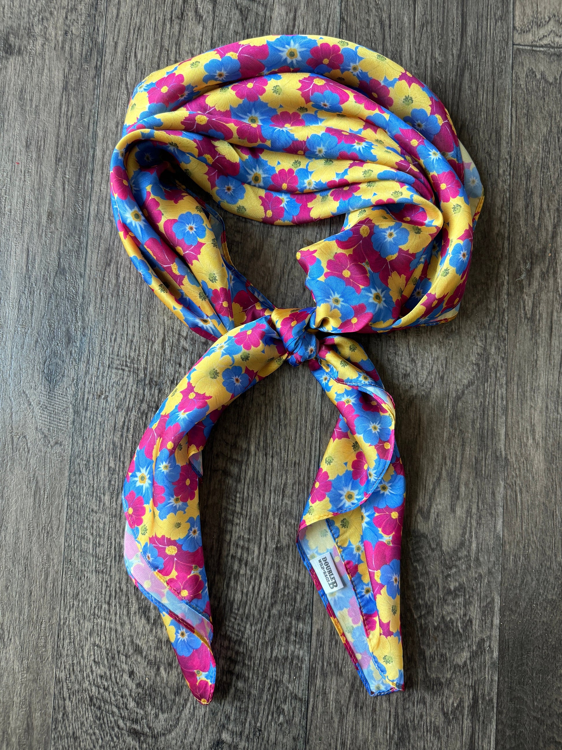 Wild Rag Colorful Poppy Flower Cowboy Western Neck Scarf Bandanna by Double B Wild Rags