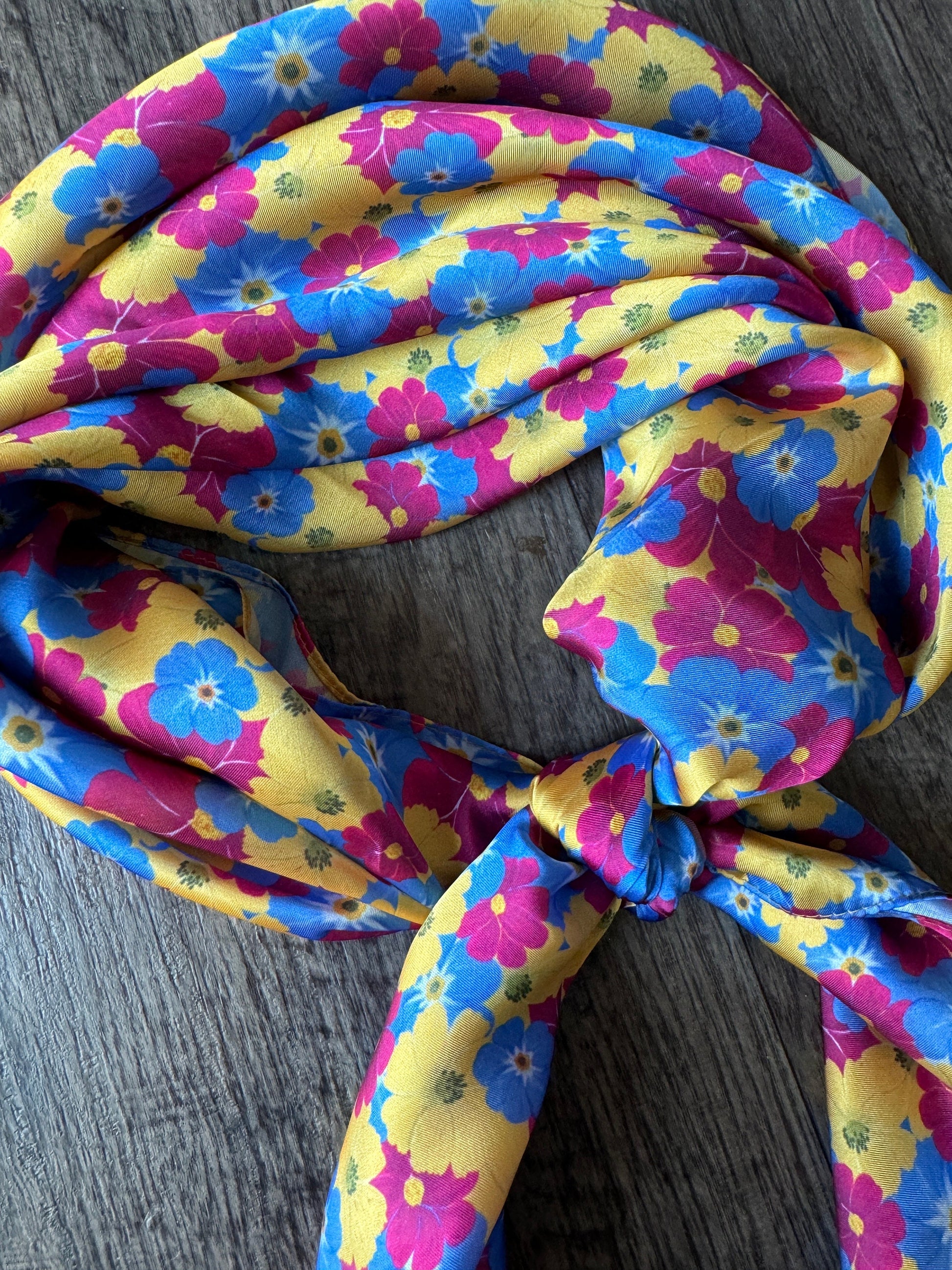 Wild Rag Colorful Poppy Flower Cowboy Western Neck Scarf Bandanna by Double B Wild Rags