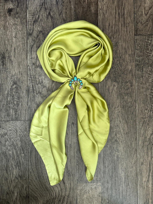 Wild Rag Island Lime Green Cowboy Western Neck Scarf Bandanna by Double B Wild Rags