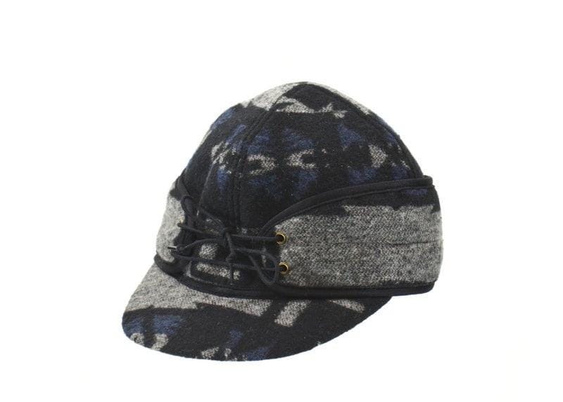 Stockman's Wool Hat NAVY BLUE Aztec Pattern Railroad cattleman's Cowboy winter hat Men's Women's
