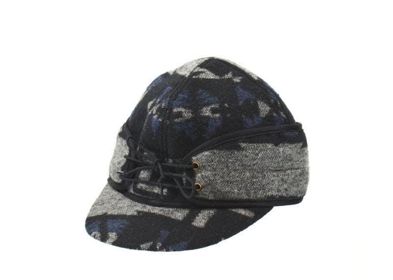Stockman's Wool Hat NAVY BLUE Aztec Pattern Railroad cattleman's Cowboy winter hat Men's Women's