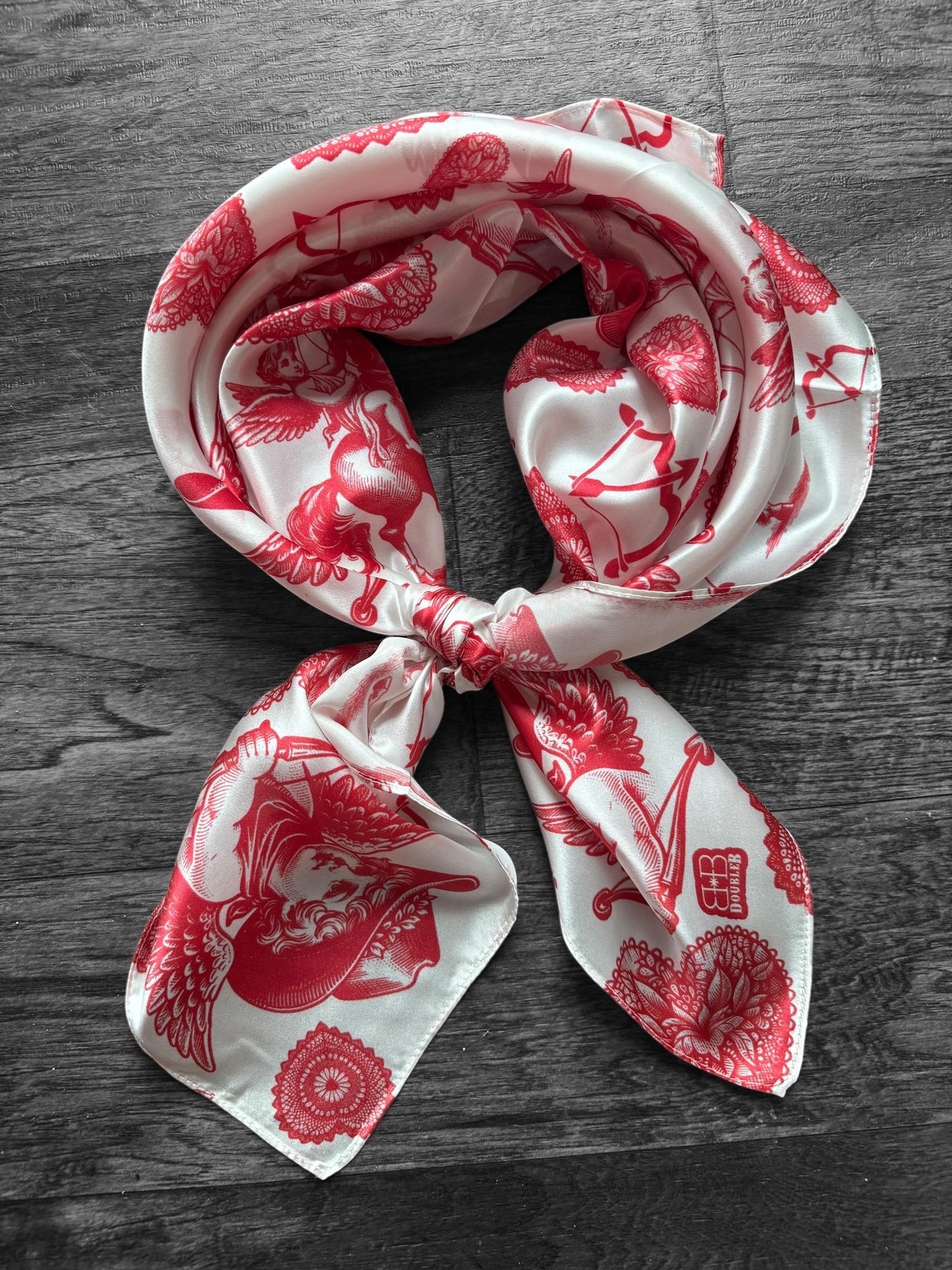 100% Silk Wild Rag Valentine's Cowboy Scarf