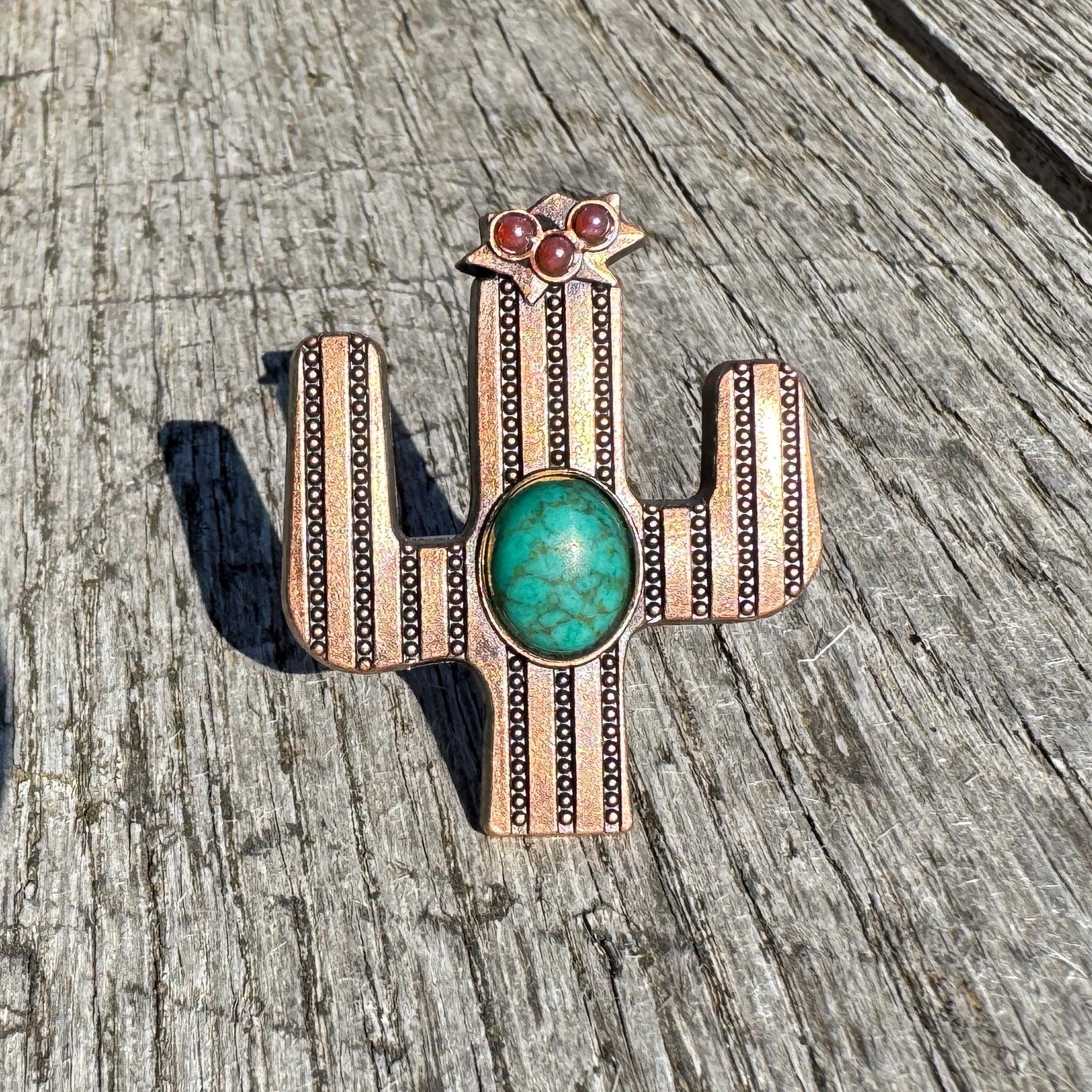 Wild Rag SLIDE 508 Slide 1.5" Cactus w/ stone or silhouette Concho Scarf Slide