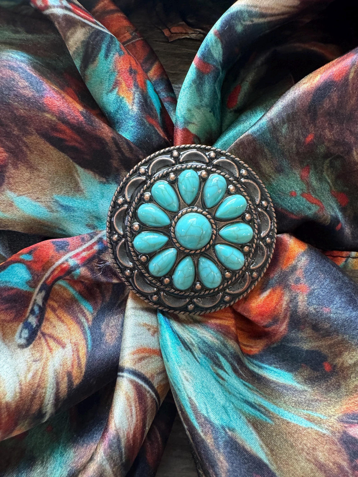 Wild Rag Concho Slide Scarf brooch keeper by Double B Wild Rags