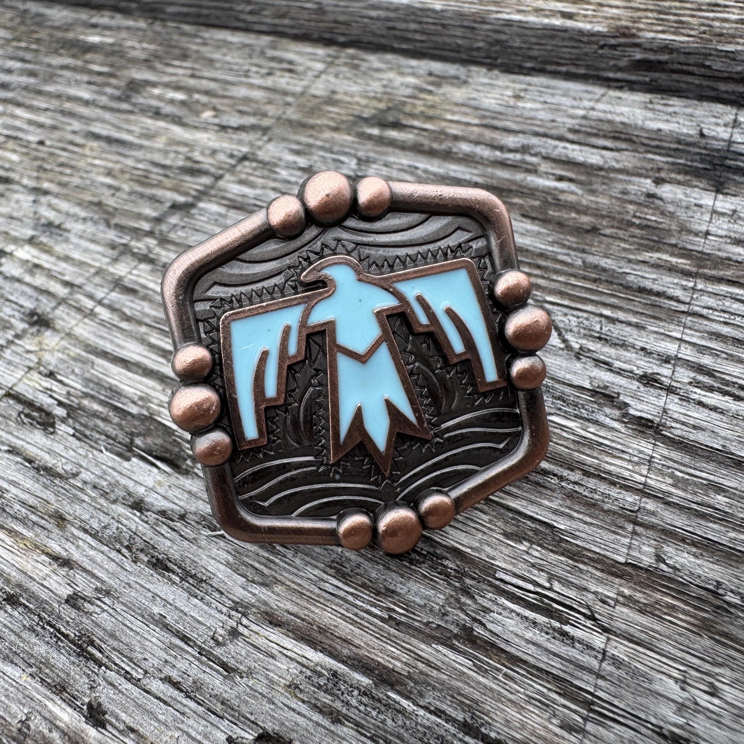 Wild Rag Concho Slide - Thunderbird by Double B Wild Rags