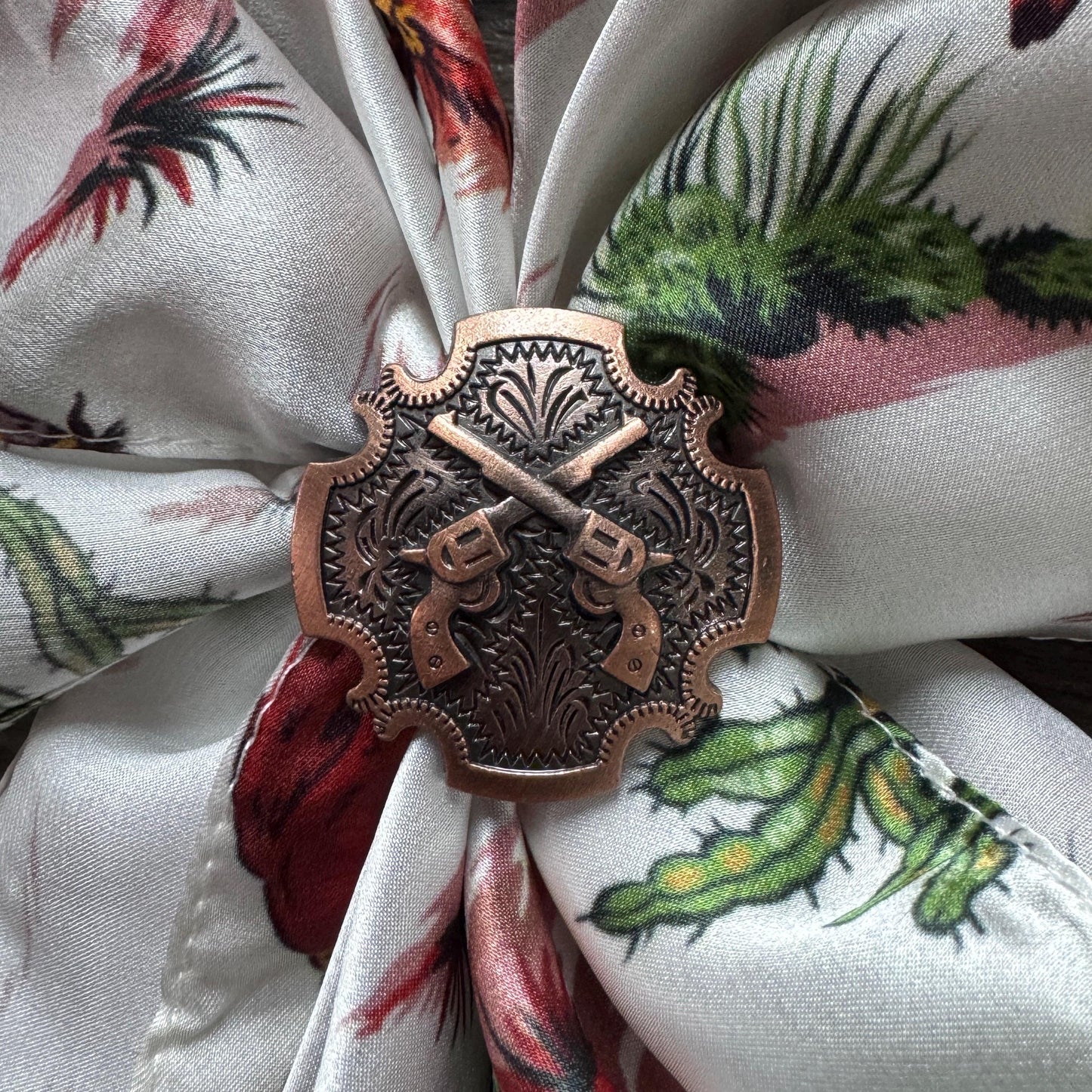 Wild Rag Slide Western Jewelry Pistol Scarf Keeper by Double B Wild Rags
