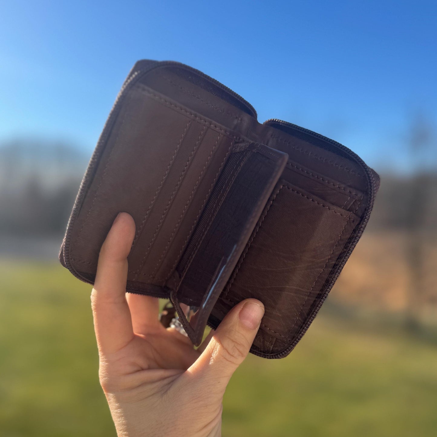 Black and White Checkered Small Wallet by Double B Wild Rags