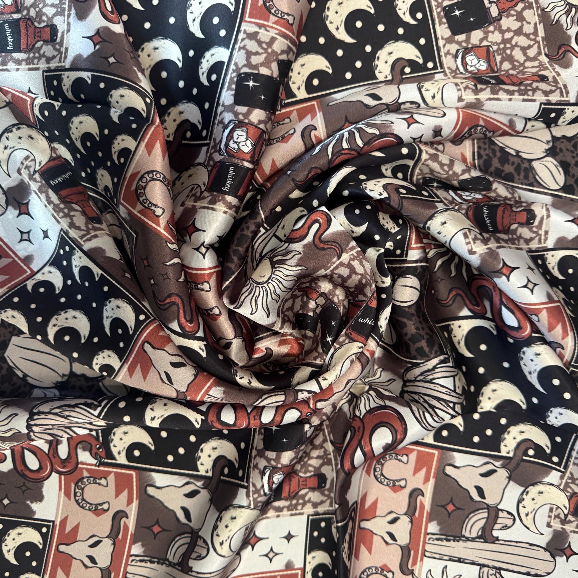 100% Silk Wild Rag Desert Patch by Double B Wild Rags