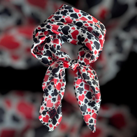100% Silk Wild Rag Card Suits by Double B Wild Rags
