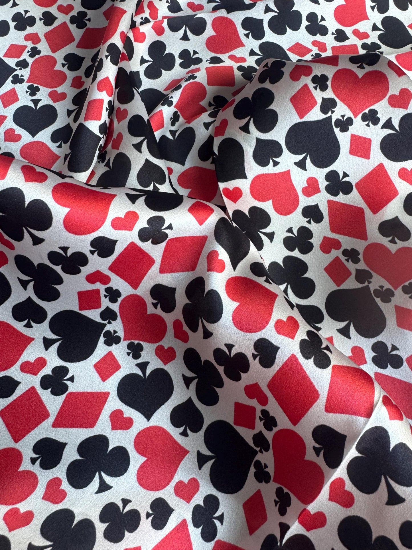 100% Silk Wild Rag Card Suits by Double B Wild Rags