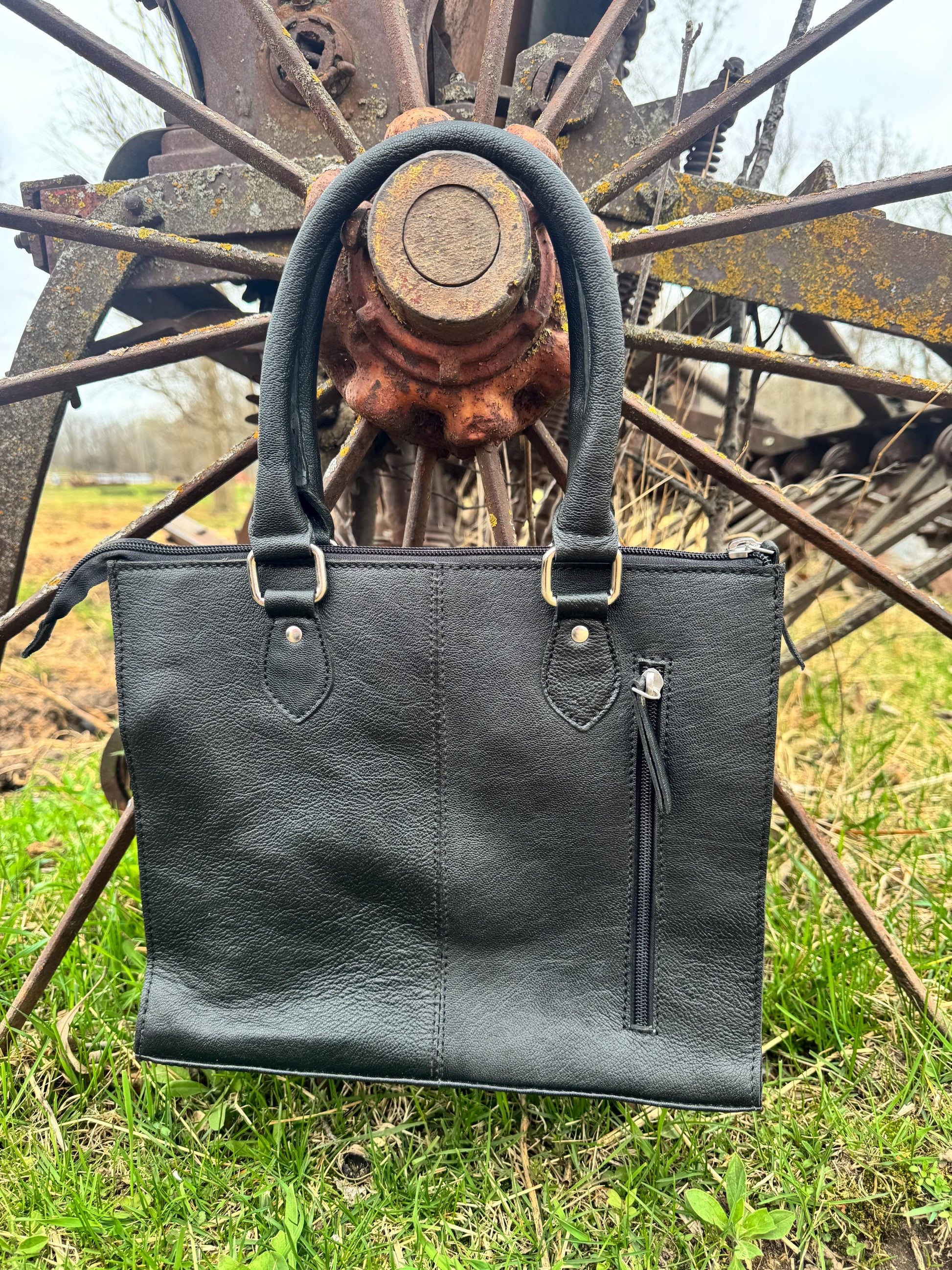 Midnight Outlaw Western Leather Handbag by Double B