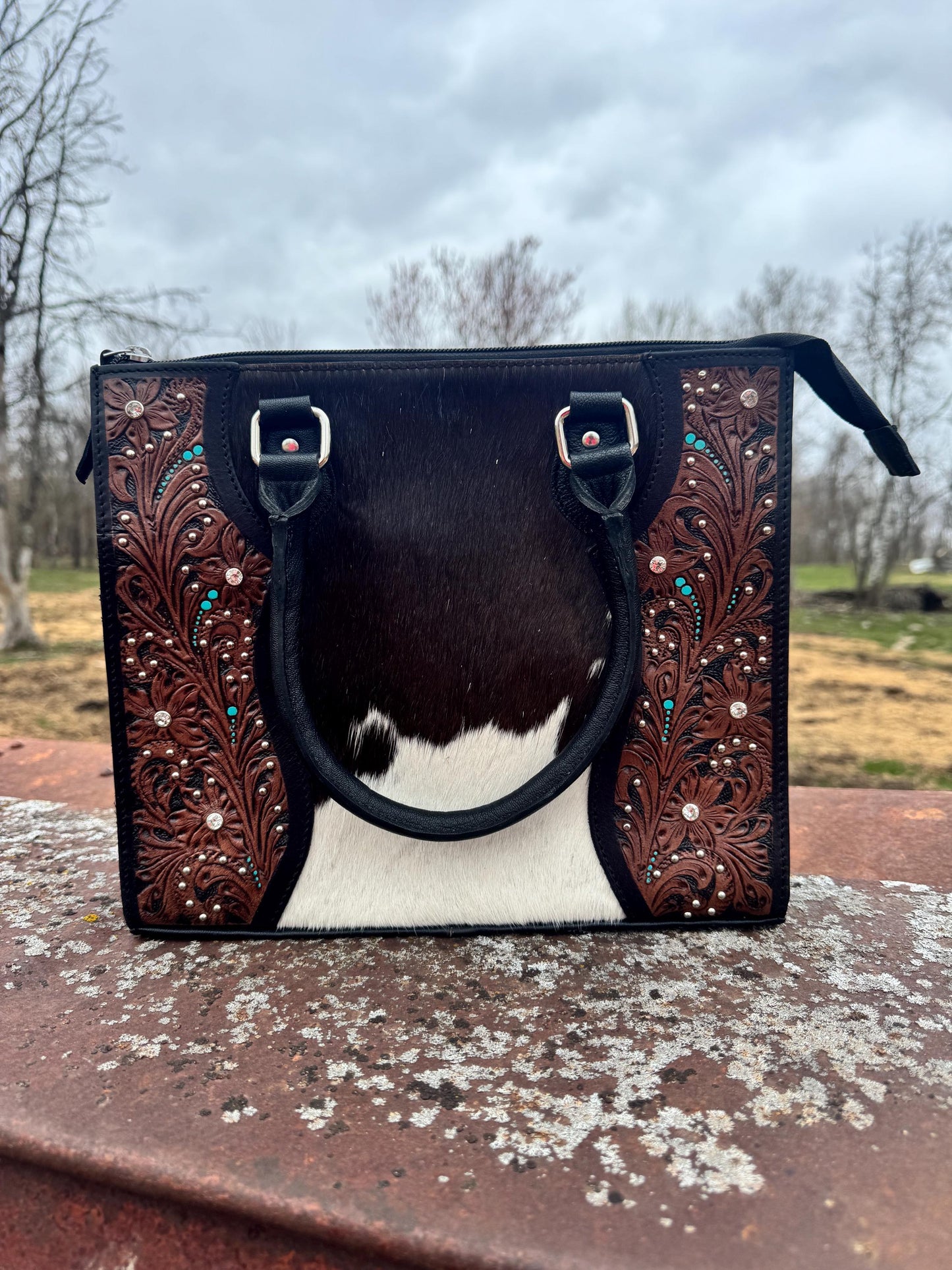 Midnight Outlaw Western Leather Handbag by Double B