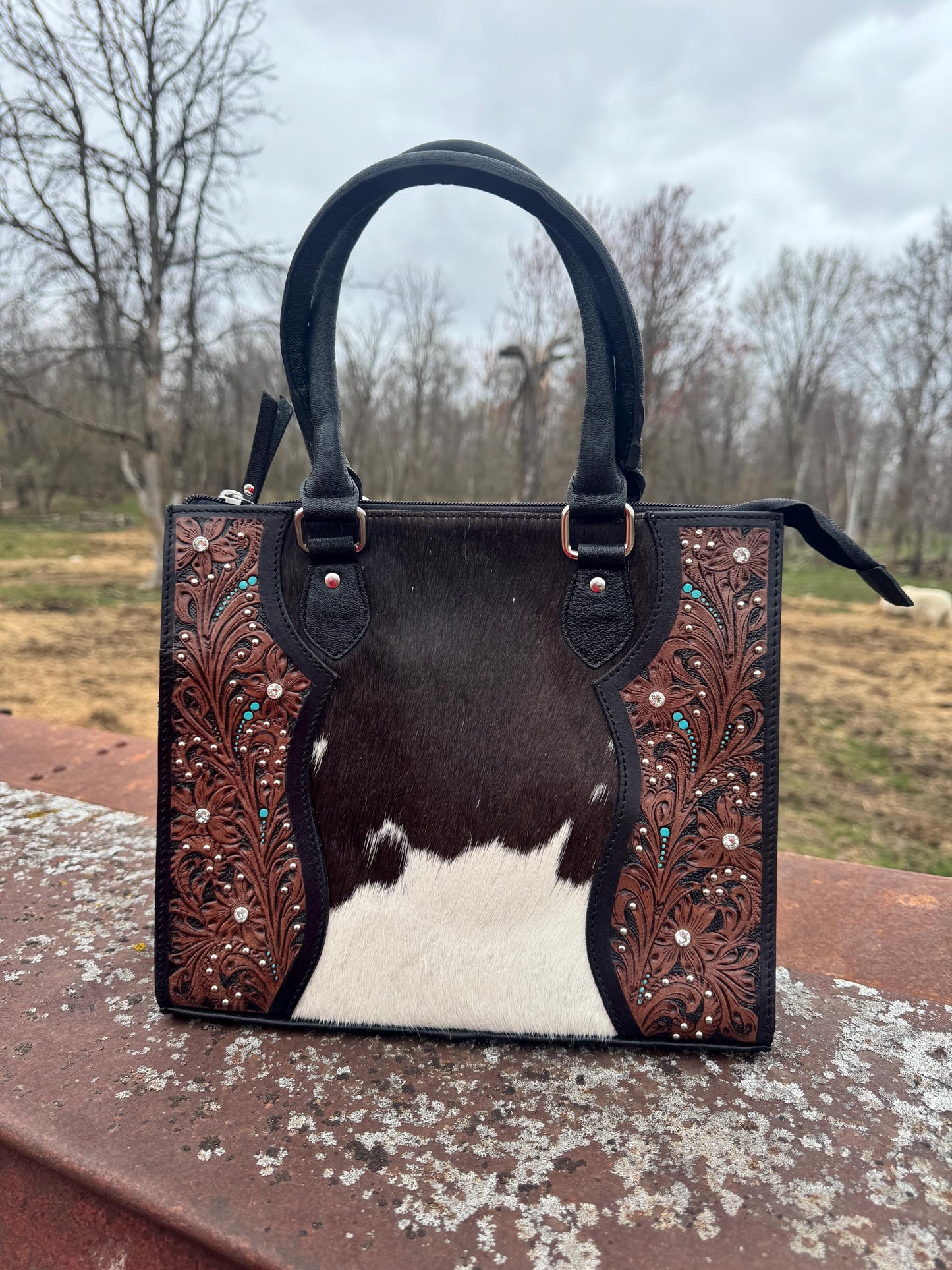 Midnight Outlaw Western Leather Handbag by Double B