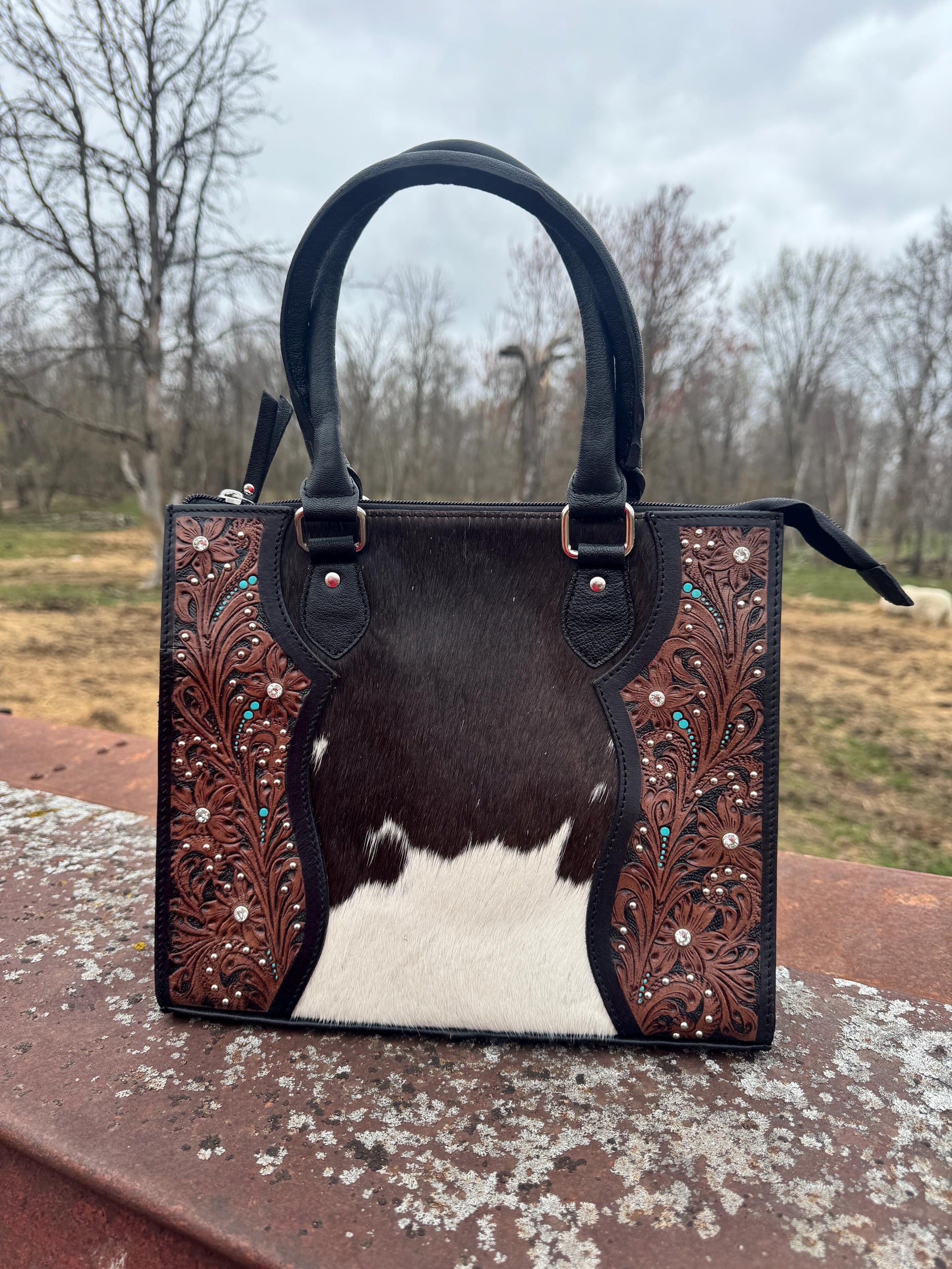 Midnight Outlaw Western Leather Handbag by Double B