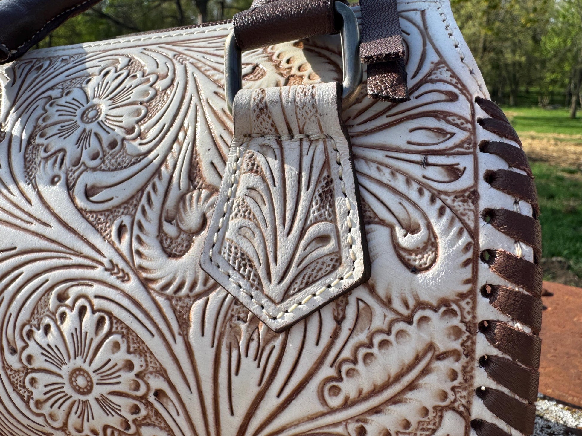 A Cowgirls Promise - western wedding bridal satchel barrel bag purse by Double B