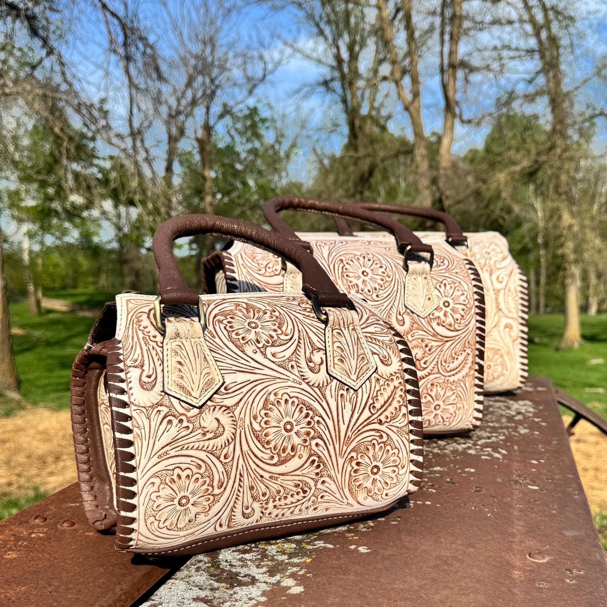 A Cowgirls Promise - western wedding bridal satchel barrel bag purse by Double B