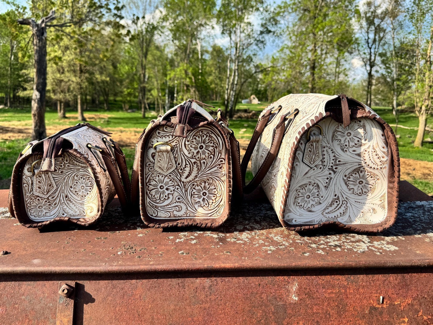 A Cowgirls Promise - western wedding bridal satchel barrel bag purse by Double B