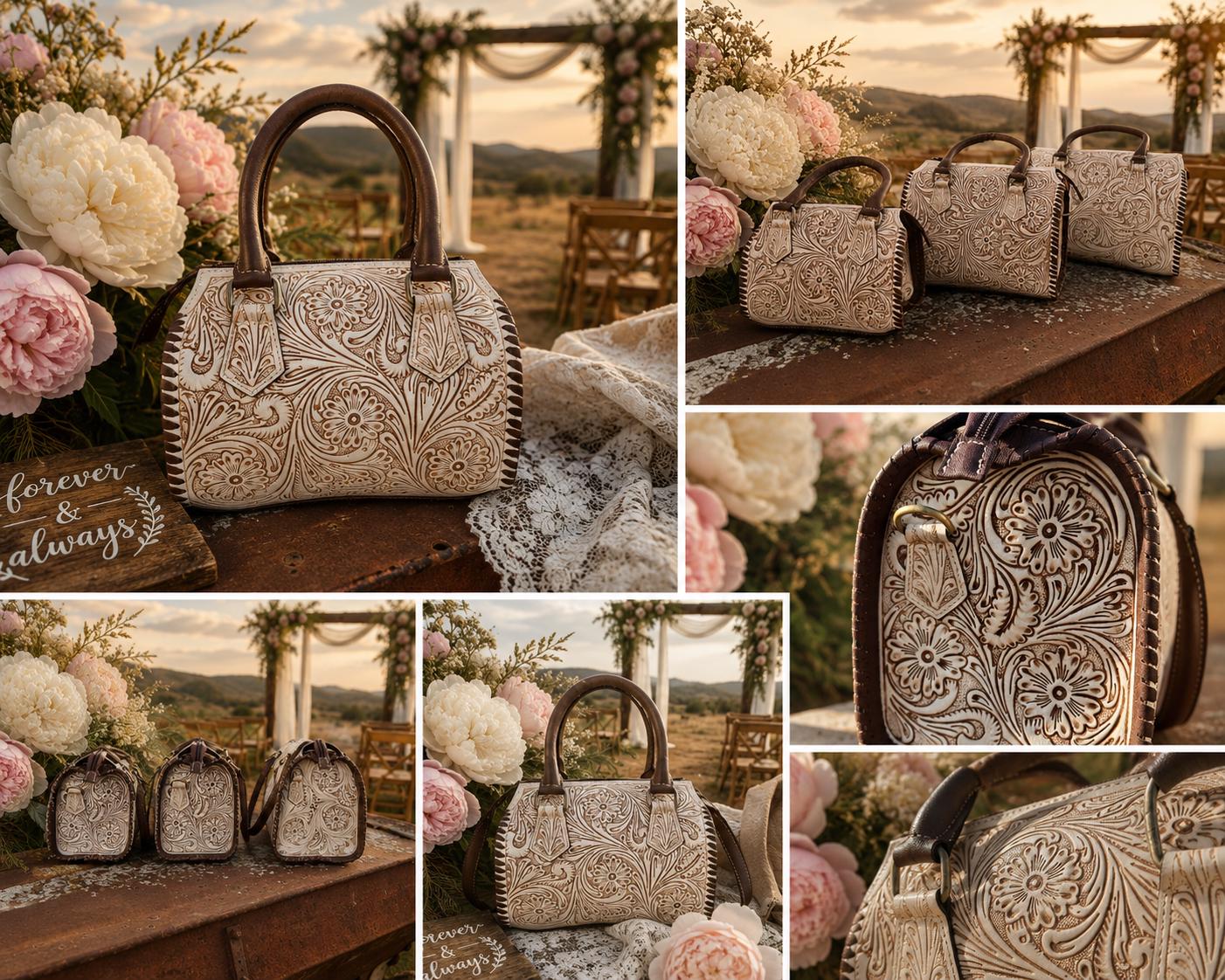 A Cowgirls Promise - western wedding bridal satchel barrel bag purse by Double B