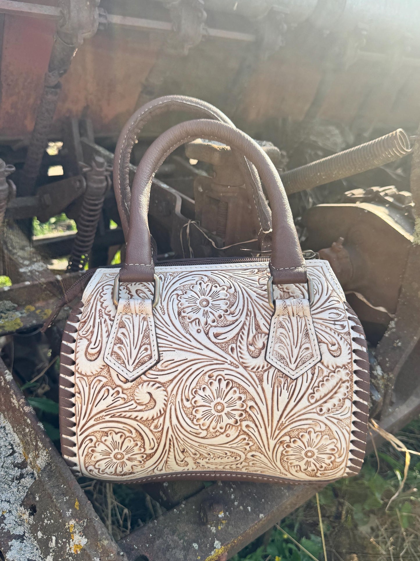 A Cowgirls Promise - western wedding bridal satchel barrel bag purse by Double B