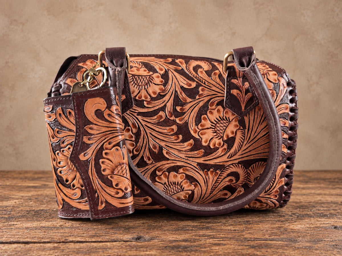 The Cimmaron Western Speedy Leather Purse by Double B