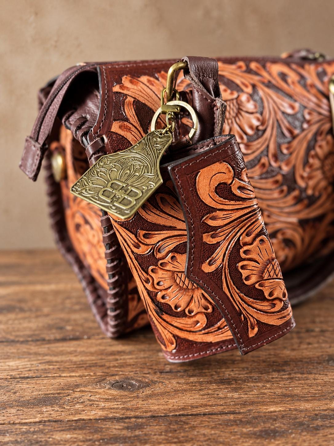 The Cimmaron Western Speedy Leather Purse by Double B