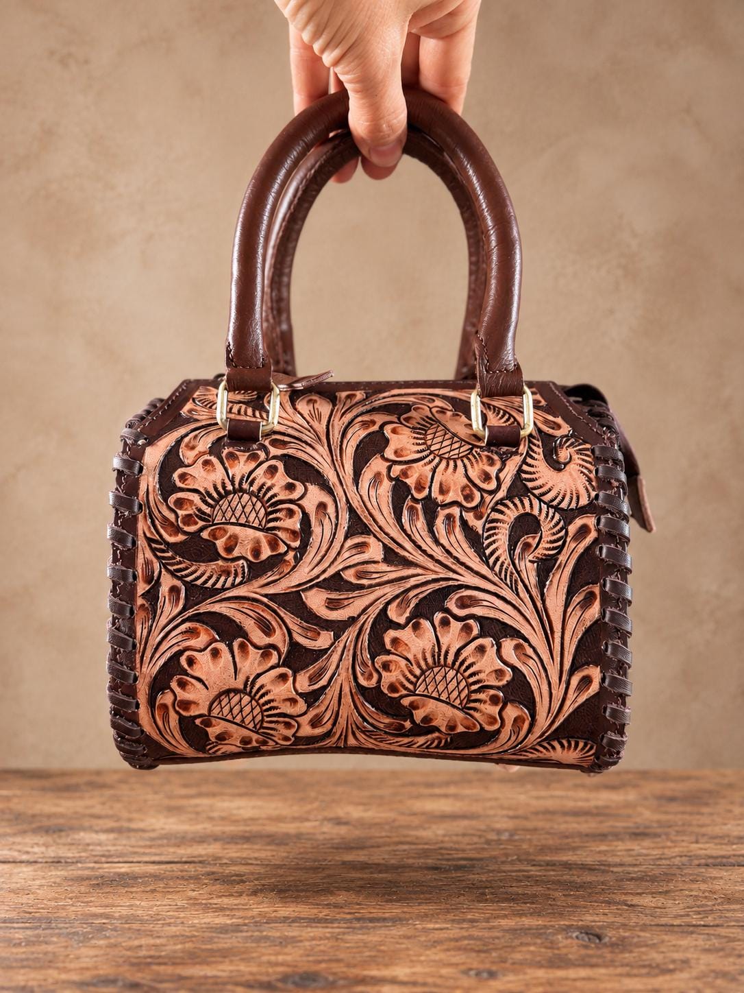 The Cimmaron Western Speedy Leather Purse by Double B