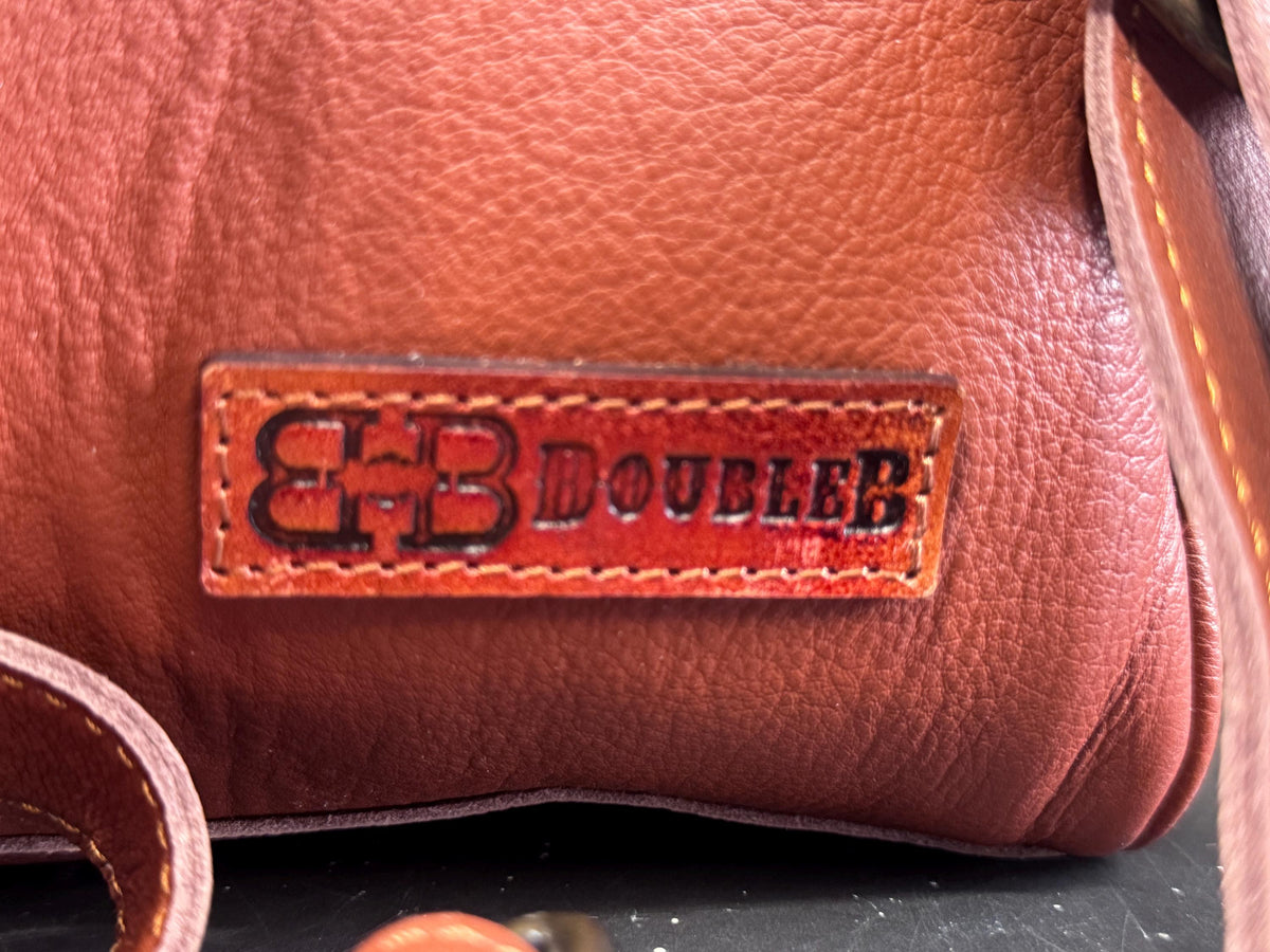 Quilted Western Backpack Genuine Leather Diaper Bag Personal Item carry-on luggage by Double B Wild Rags
