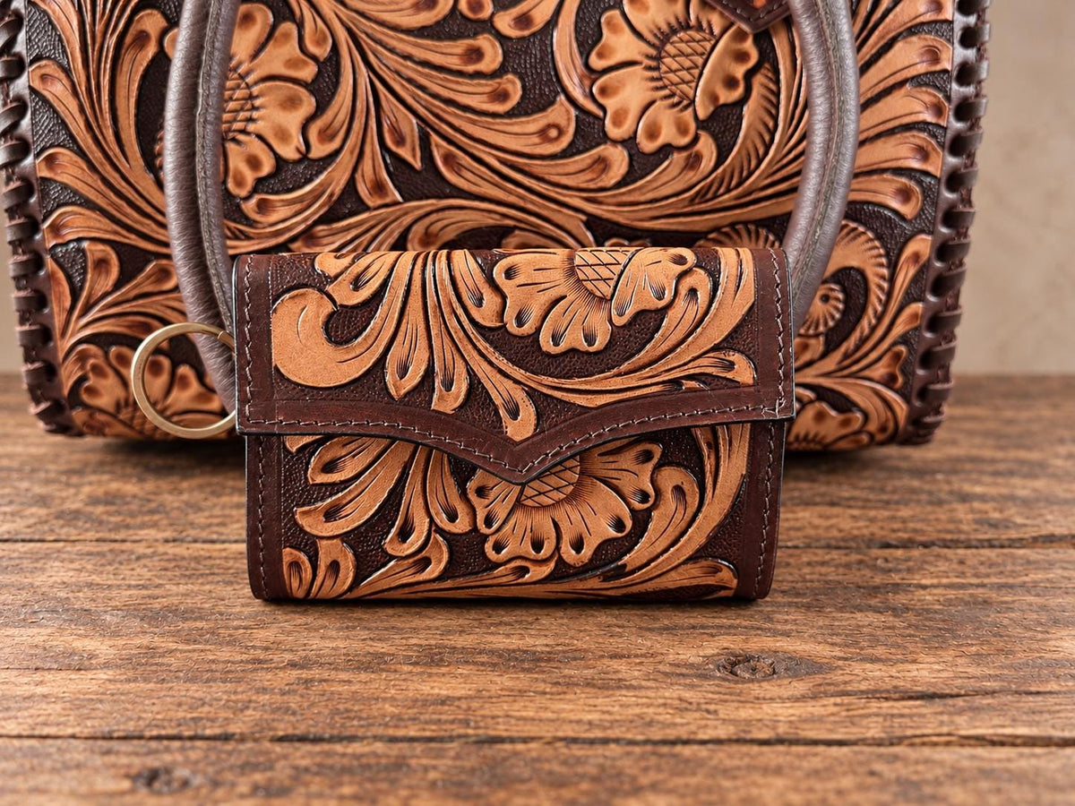 The Cimmaron Western Speedy Leather Purse by Double B