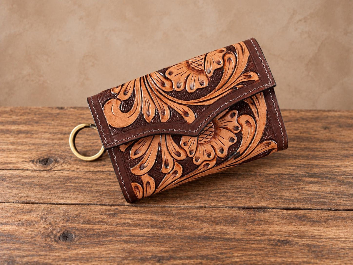The Cimmaron Western Speedy Leather Purse by Double B