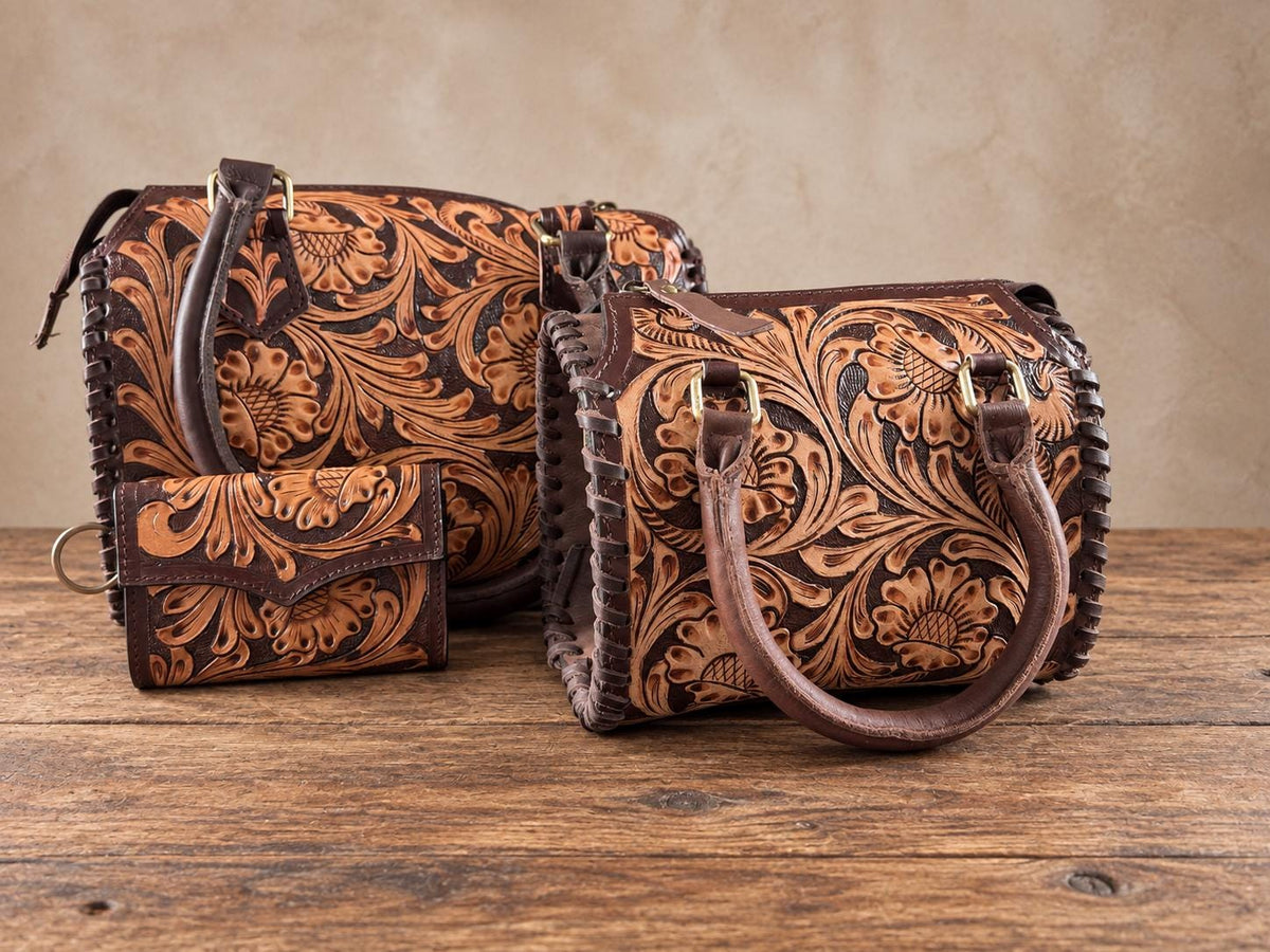 The Cimmaron Western Speedy Leather Purse by Double B