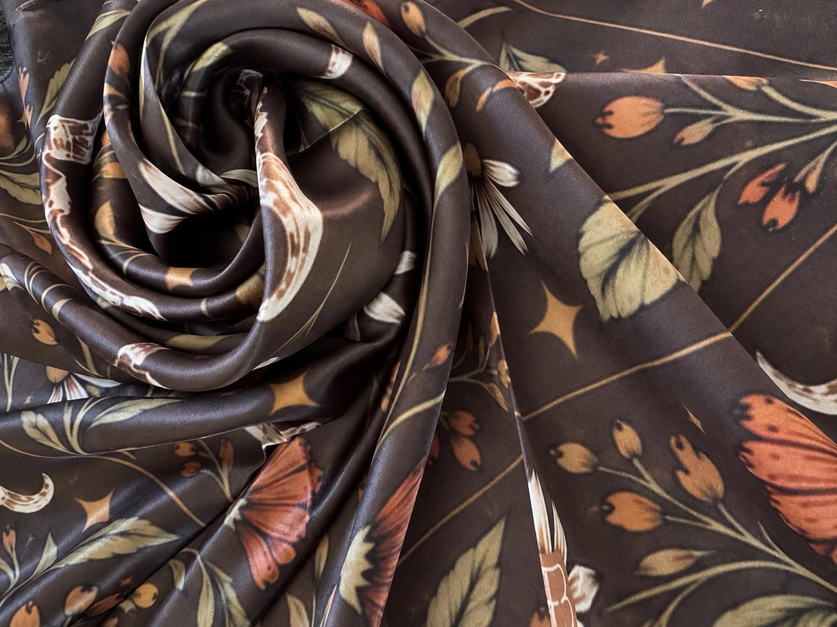 Wildflower & Bone a Double B Luxury Silk Western Wild Rag