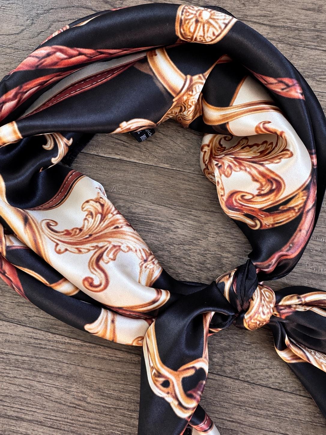 Gilded Reins a Double B Luxury Silk Western Wild Rag