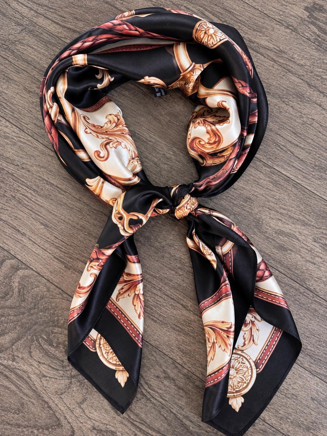 Gilded Reins a Double B Luxury Silk Western Wild Rag