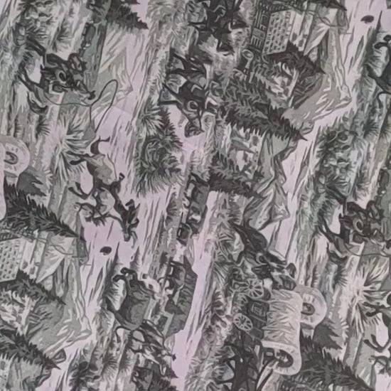 Wild Rag MISC 441 Western Green Toile Cowboy Western Neck Scarf Bandanna by Double B Wild Rags
